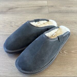 New Emu Shearling Fur Slippers Shoes Gray Women’s Sz 10